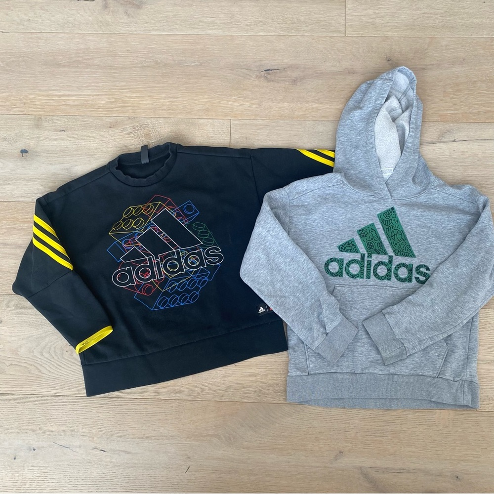 Two Adidas Sweatshirts Boys 7-8 - U10